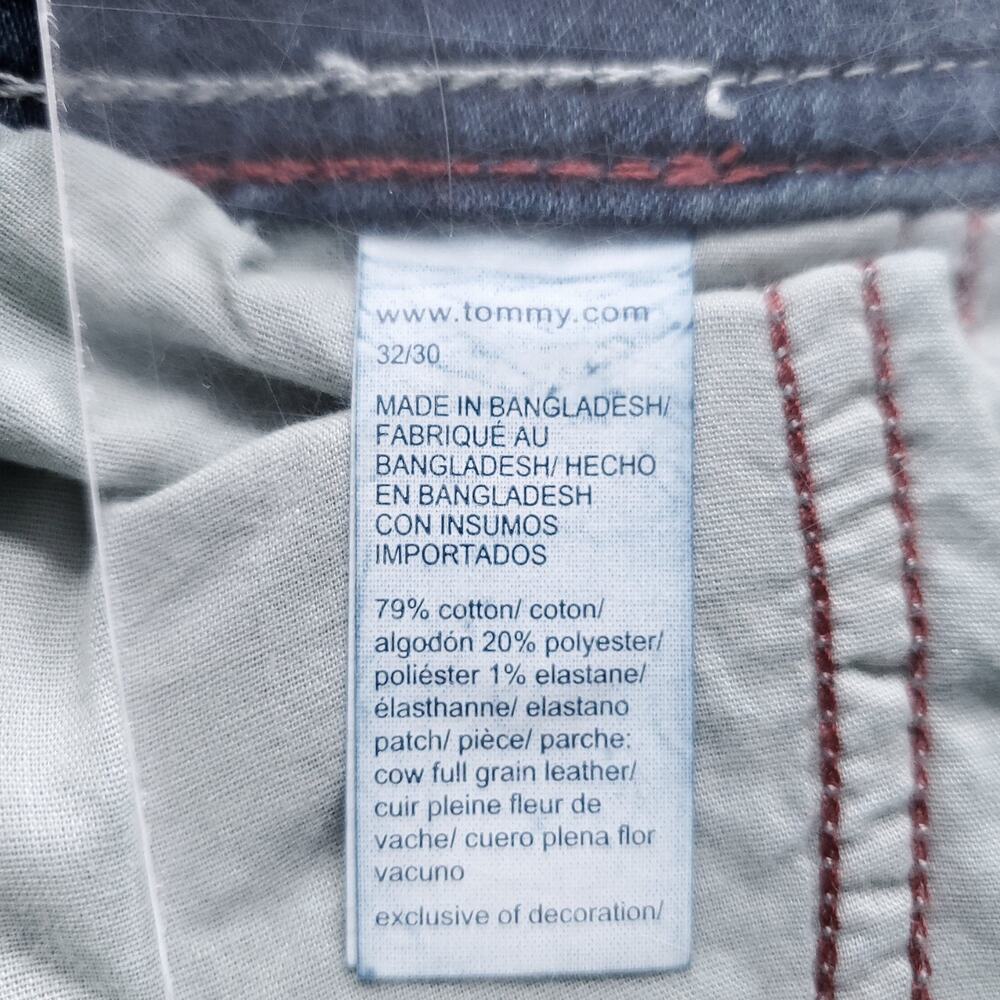 Tommy Hilfiger Denton Straight Jeans Men 32x30 Blue Straight Leg Stretch - Picture 9 of 12